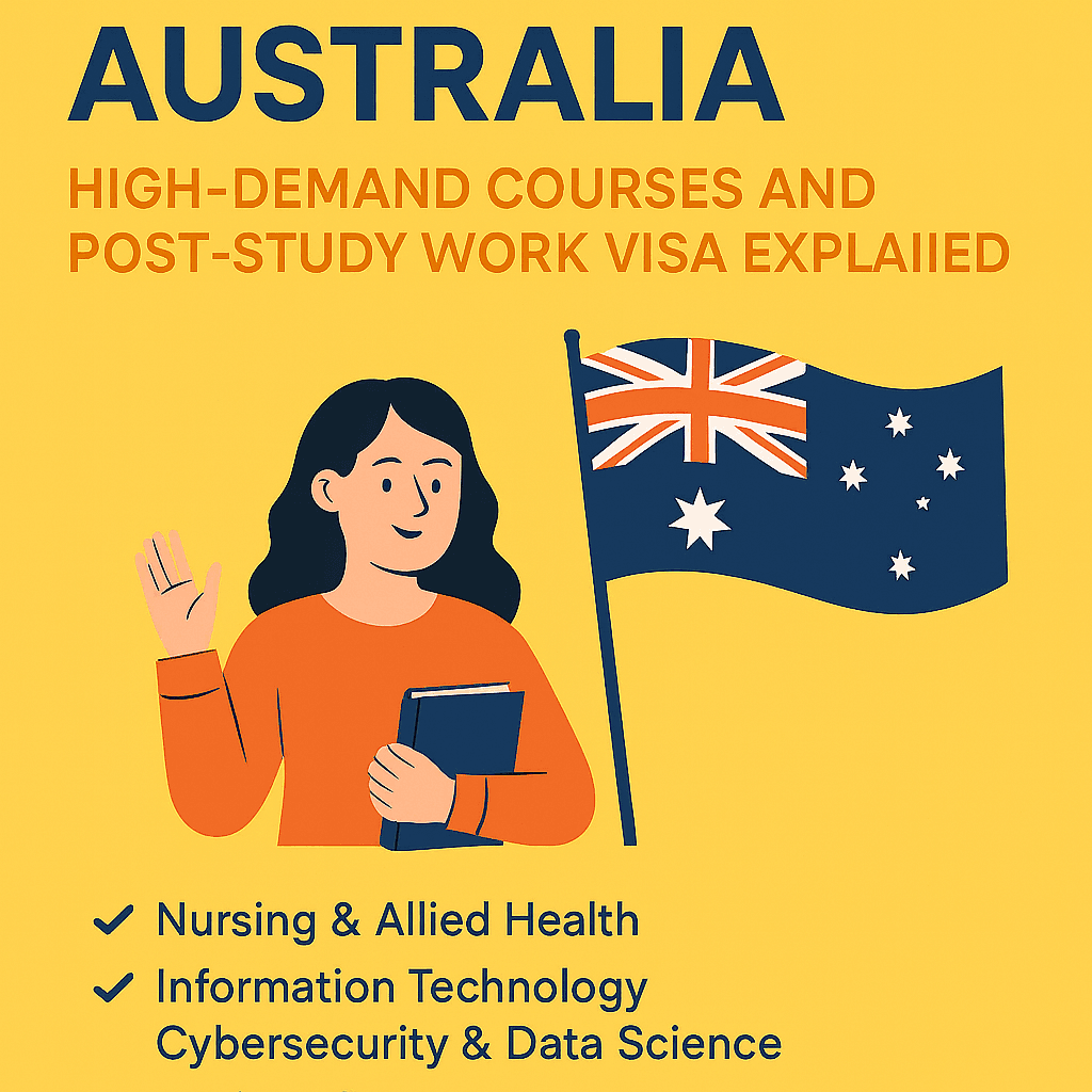 Study in Australia (2025–26): High-Demand Courses, PR Scope & Post-Study Work Visa Explained